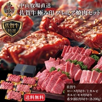 中山牧場直送 佐賀牛 極み印 プレミアム焼肉セット